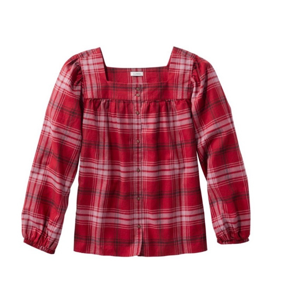 L.L. Bean Red Plaid Shirt